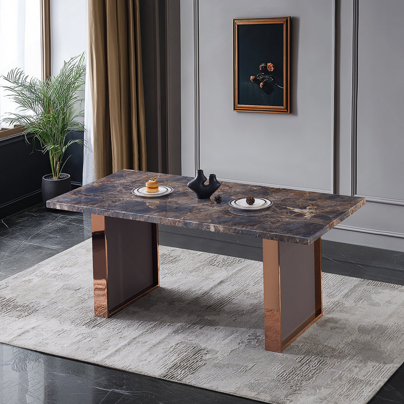 1 Piece Rectangular Dining Table without Chair