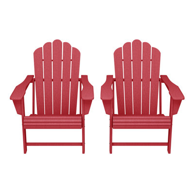 Chaise Adirondack d'extérieur en poly (ensemble de 2)