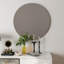 80cm bathroom mirror, round mirror, wall mount