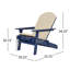 Chaise Adirondack pliante en bois massif Nahant-33678714