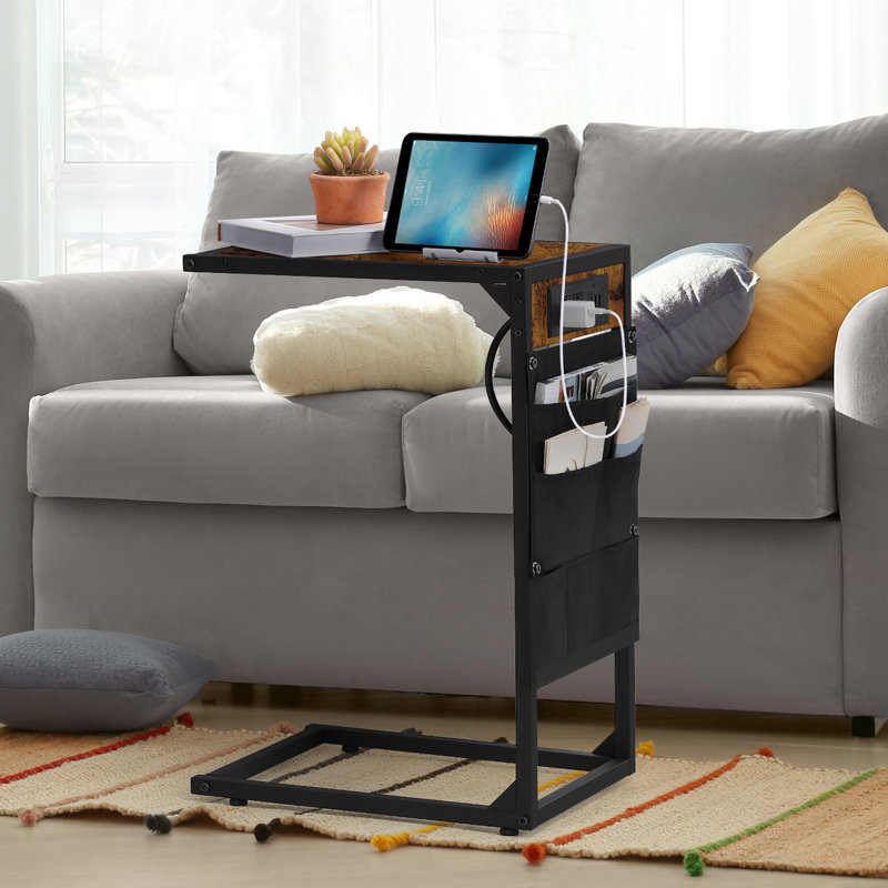 Table de bout Keyairah, Brun, Noir