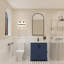 Ensemble de meuble-lavabo simple 30 po avec plateau en quartz Maya-101808790-101808791
