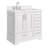36.25'' Single Bathroom Vanity with Carrara Quartz Top-94668882