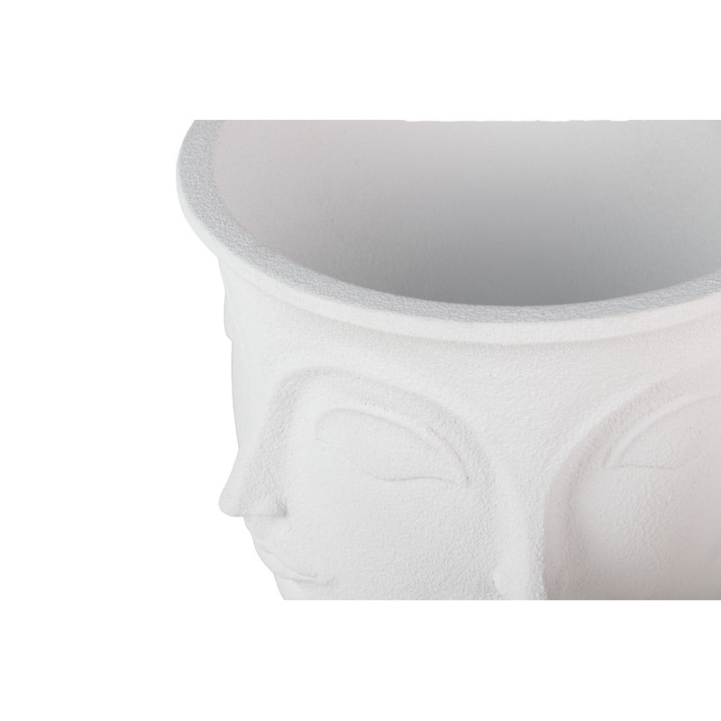 Pot Planter, 62cm H x 49cm W x 49cm D, White