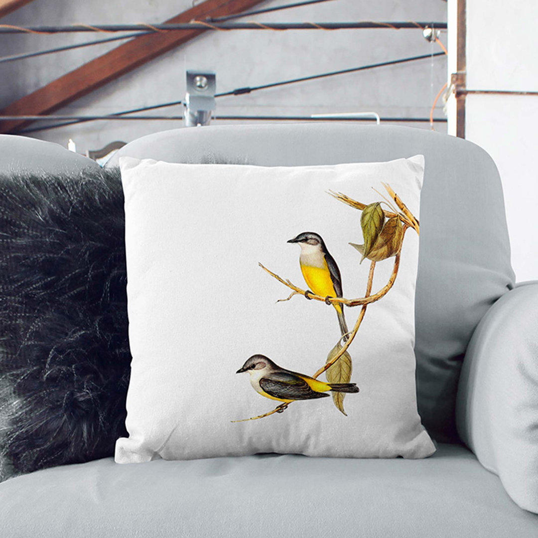 Breasted Robin by Elizabeth Gould Cushion with Filling