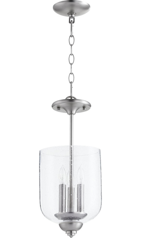Falbo 3 - Light Unique/Statement Pendant, 17" H x 8" W x 8" D, Satin Nickel