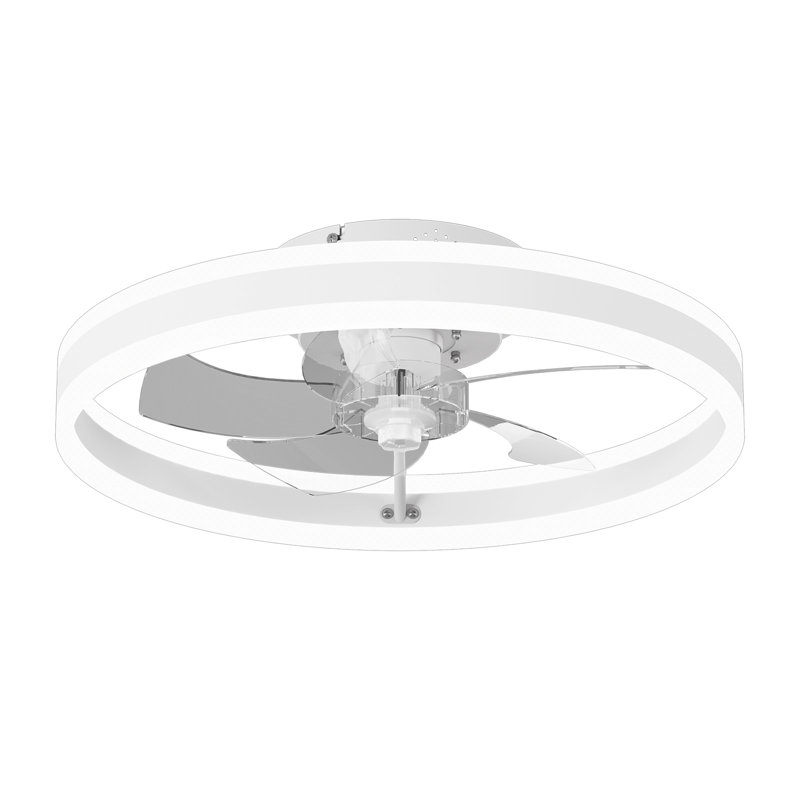 Heui Bladeless Ceiling Fan with Light, White, 20", 1 Pack