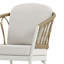 Chaise de patio en osier avec coussins Silvie