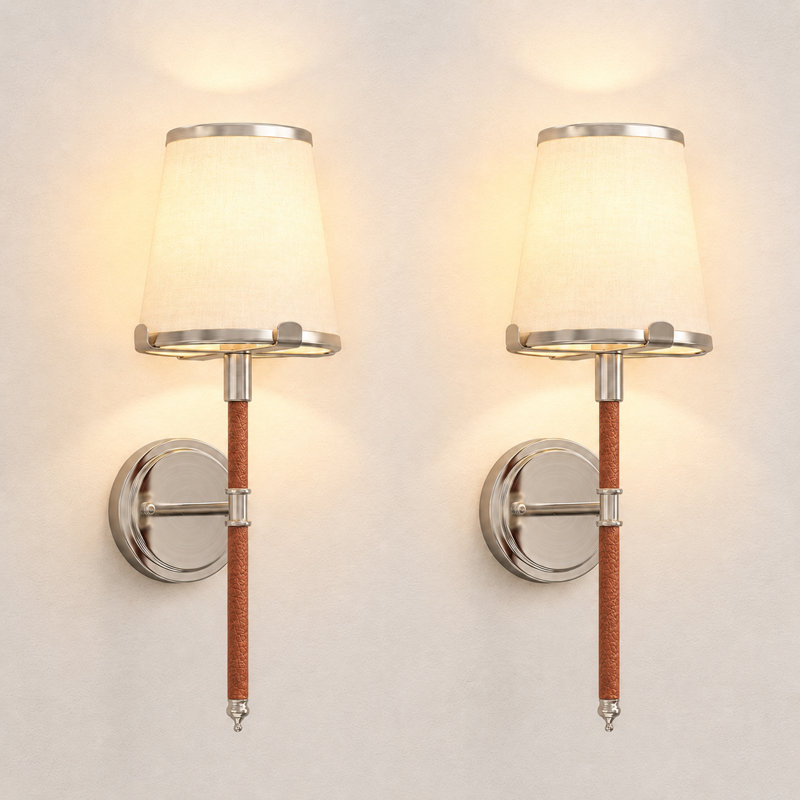 18.4Inch Armed Wall Sconce With Empire Shade