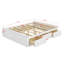 Base de lit plateforme moderne en bois, comprend 6 tiroirs de rangement pour un maximum d'espace-129205184