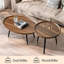 Ensemble de 2 tables basses gigognes Mid-Century