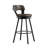 Nicks Swivel Upholstered Counter Stool with Metal Frame-248448588-248448587
