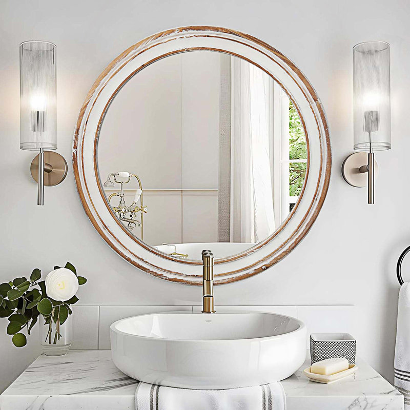 Miroir rond mural