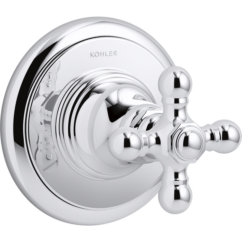Artifacts® Transfer Valve Trim with Cross Handle, Polished Chrome