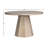Tasse Pine Round Unfinished Solid Wood Top with Solid Wood Base Dining Table