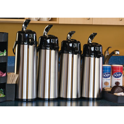 Glass Vacuum Insulated Airpot with Lever Lid