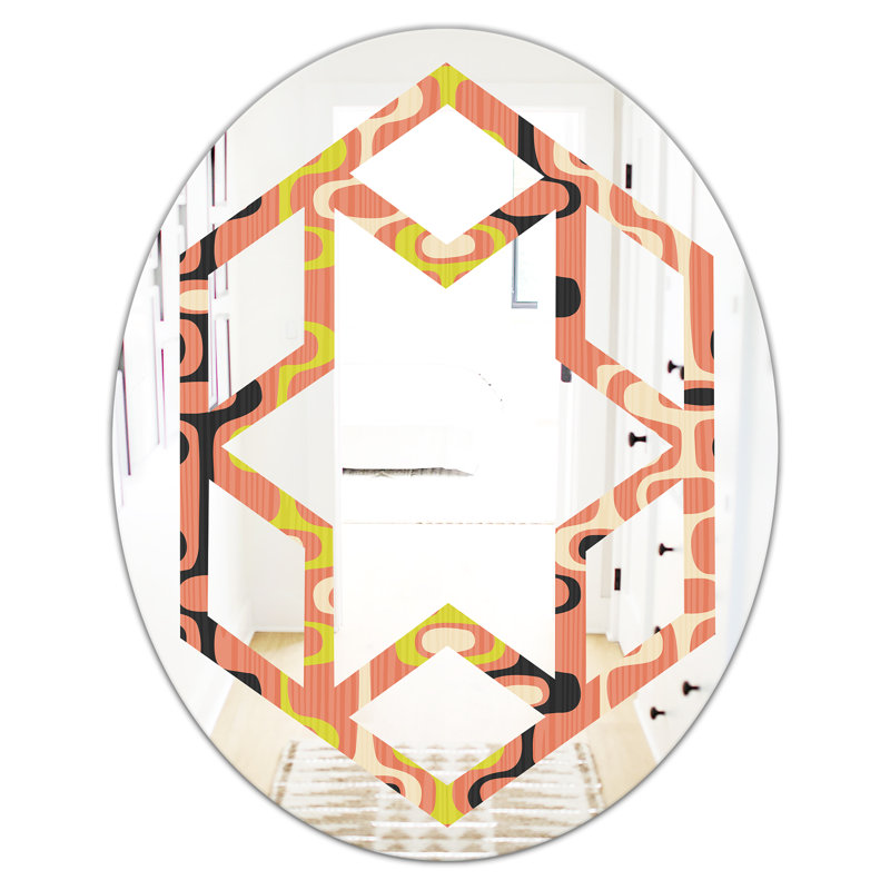 Miroir mural Hexagon Star, H 31,5 po x l 23,7 po
