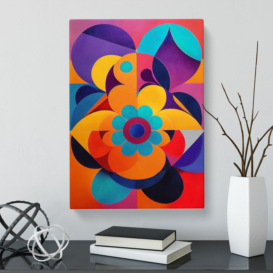 Ebba Floral Mandala Style Vol.2 - Wrapped Canvas Graphic Art