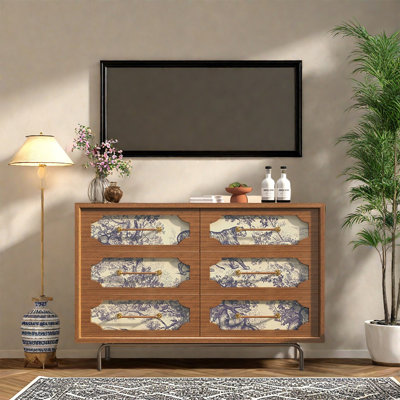 Buffet avec tiroirs en bois massif