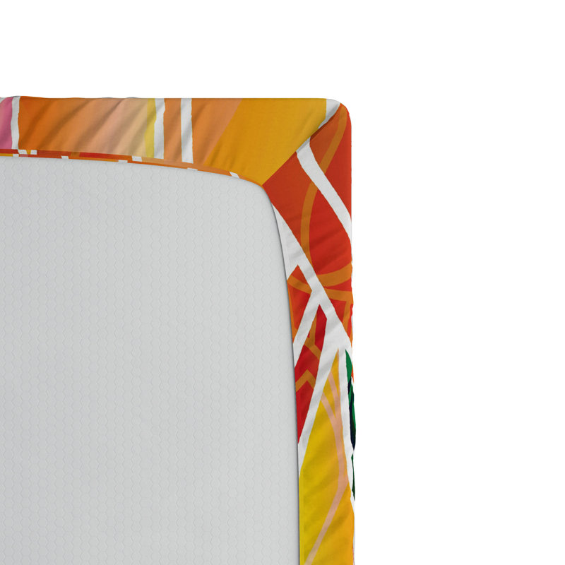 Microfiber Floral Fitted Sheet, Full Fitted Sheet