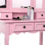 Ensemble coiffeuse avec tabouret et miroir Damonni-2076166627
