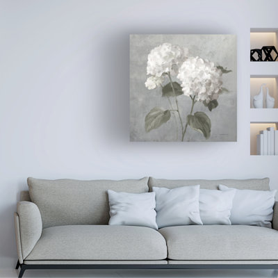 Art mural sur toile «Hortensias blancs» Danhui Nai