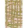 Tapis décoratif à motif abstrait de couleur lime / brun clair / beige intérieur / extérieur crocheté à la main Belisle