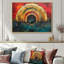 Abstrait marbré arc-en-ciel, couleurs de la vie II - art mural arc-en-ciel-849398843-849398796