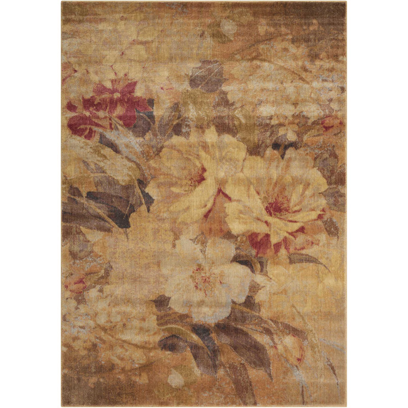 Tapis contemporain transitionnel multicolore Anastasia, Rectangle 7 pi 9 po x 10 pi 10 po