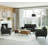 Bridgeview 32" Square Arm Accent Chair, Sofa Chair, Black Set of 2-775470445