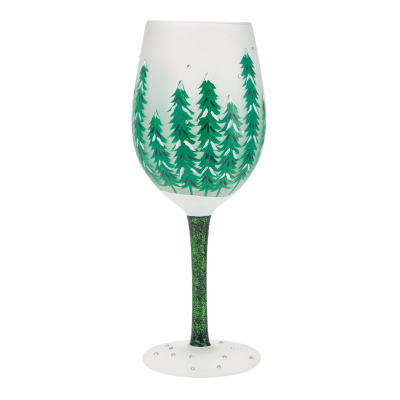 Verre à vin artisanal Enesco Lolita Christmas