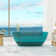 Marfa 59'' x 30'' Runway Semi Transparent Resin Freestanding Soaking Bathtub