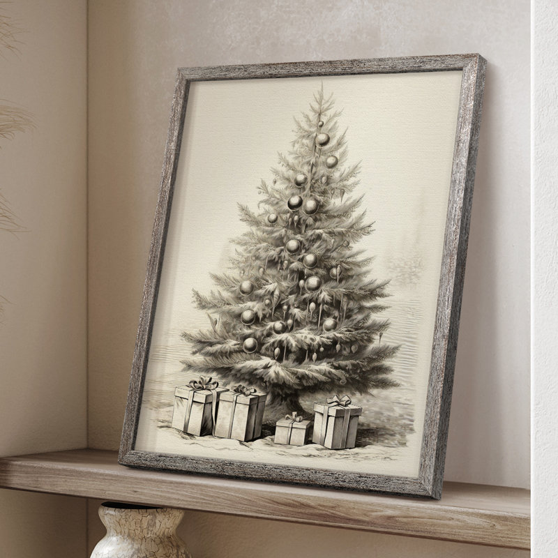 «Christmas Holiday Art CDL XXXVII», reproduction encadrée - bois massif, H 11 po x l 9 po