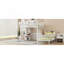 Lit superposé simple en métal avec bureau et tablettes Ful Over-1067351375