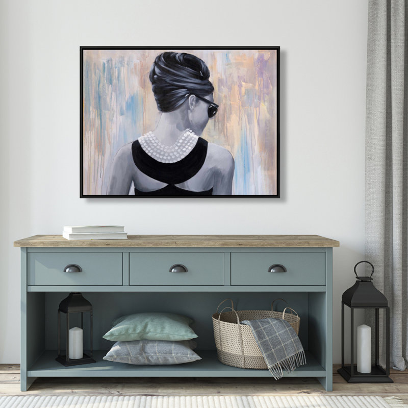 Actress Audrey Hepburn Print On Canvas