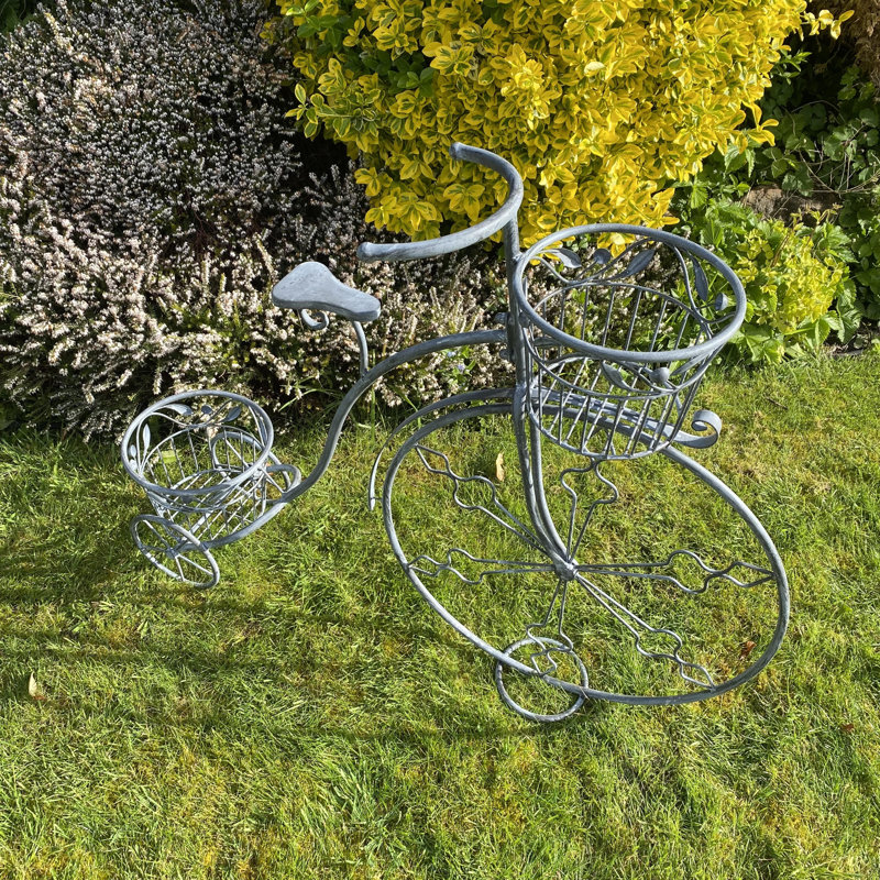 Zanesville Metal Cachepot, Grey