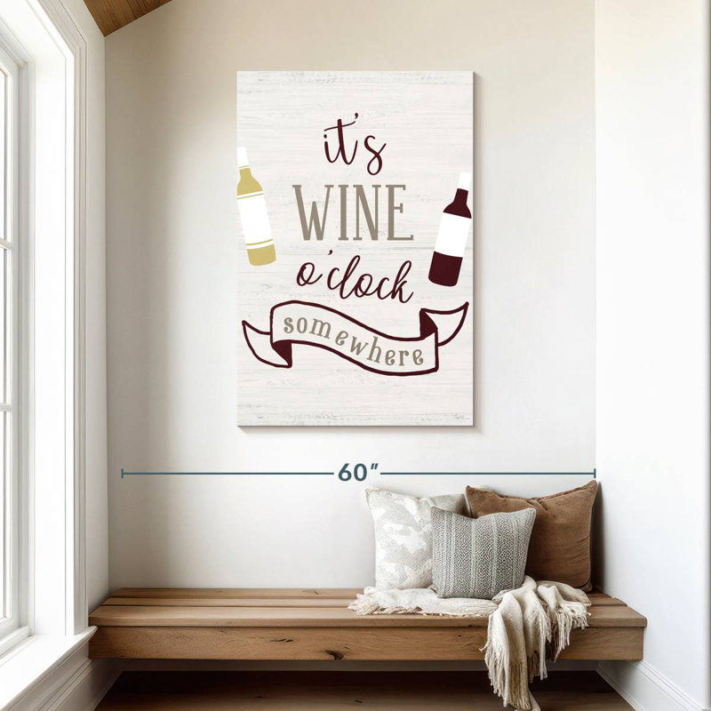 Tergel Wine O'Clock, 45" H x 30" W
