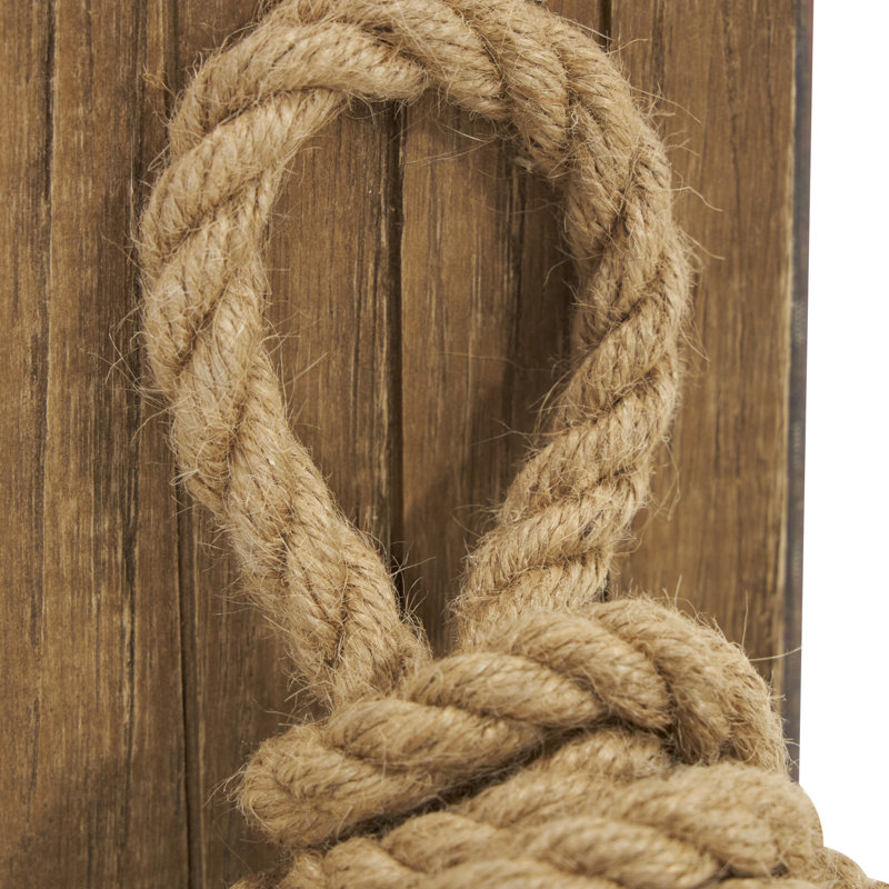 Wood Rope Knot Bookends