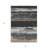 3' X 5' Black Abstract Washable Indoor Outdoor Area Rug