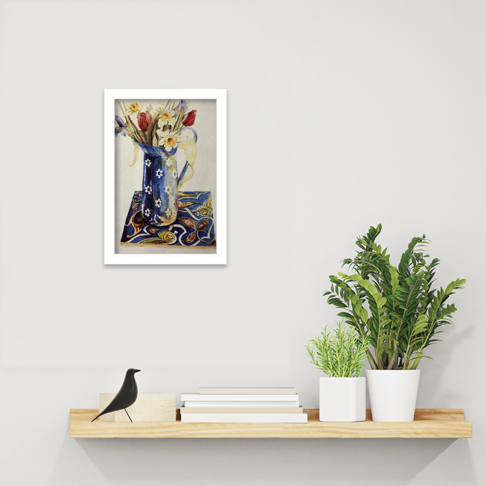 Tulips by Thewsey Joan, White, 13" H x 9" W x 1" D