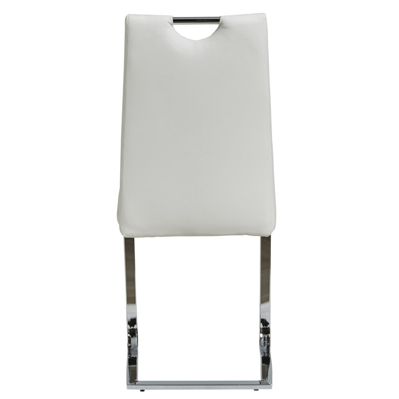 Mattapoisett 48cm H Upholstered Cantilever Chair, White