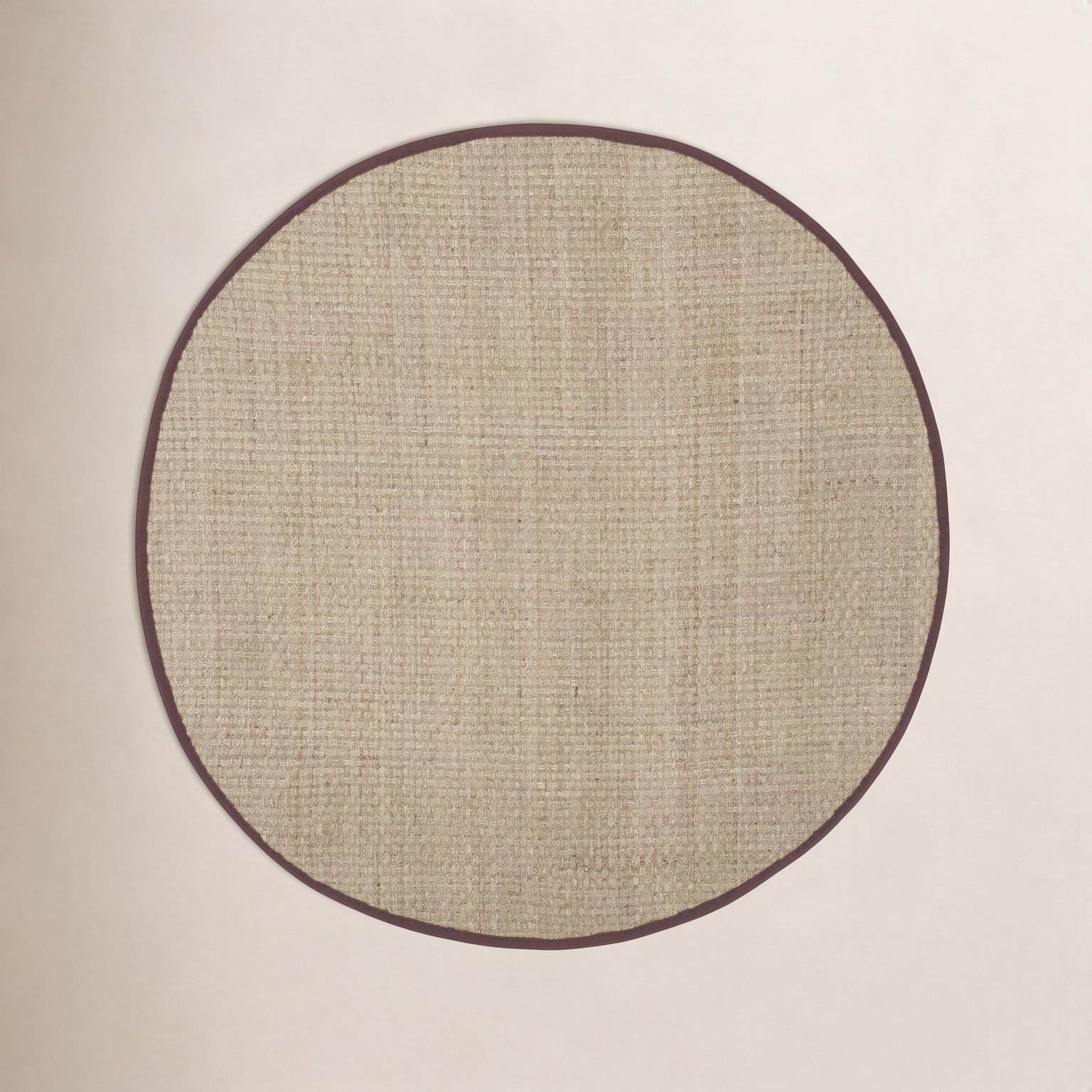 Debroh Natural Fiber Seagrass Rug, Round 6'