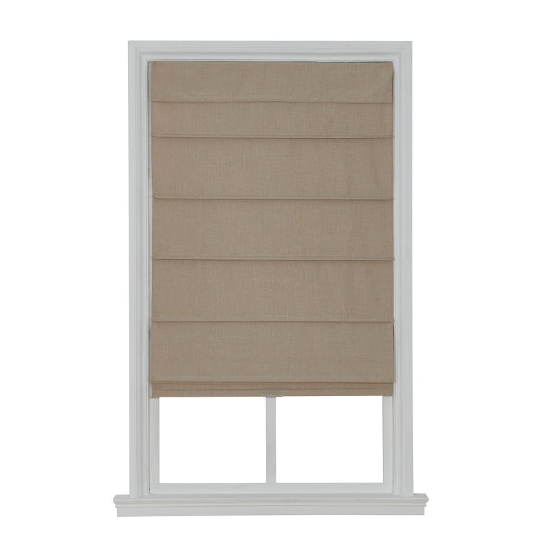 Blackout Roman Shade, Brown Gray, 30"W x 64"L