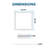 Dimmable Square Flat Panel Ceiling Light