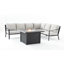Chaise de patio en métal avec coussins Stillas-70808024