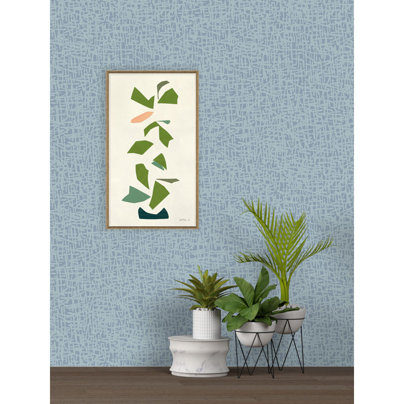 Susan Hable Abstract Wallpaper, Blue