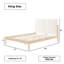 Structure de lit en bois massif Ardin avec tête de lit tapissier crème-1052848202-1052848247