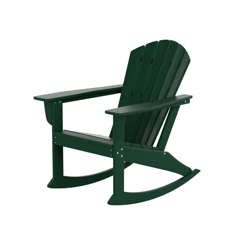 Chaise Adirondack berçante en PEHD Altura, Vert foncé