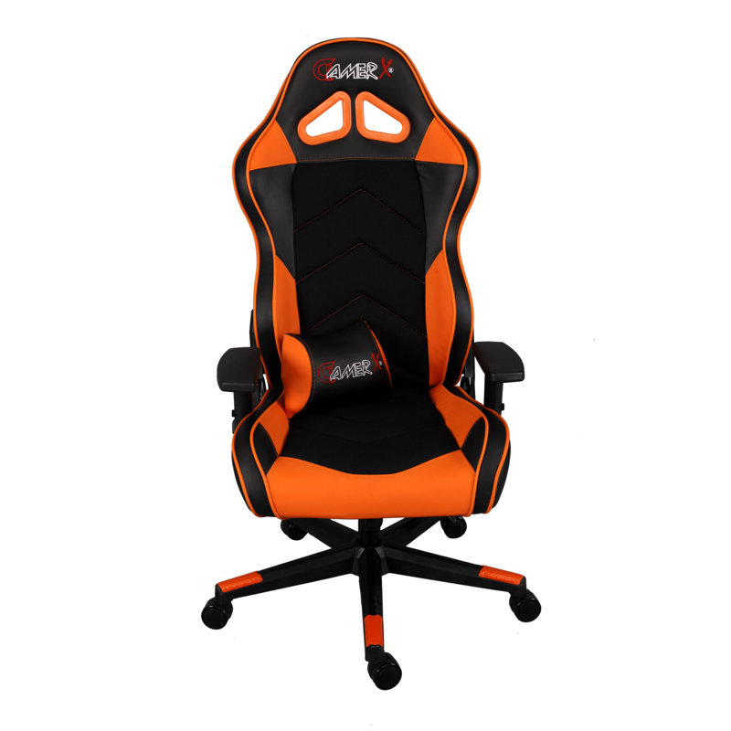 Fauteuil de jeu inclinable et ergonomique en cuir East Orange Home Balik