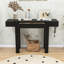 Console rustique en bois avec tiroir, prise de courant-818023168